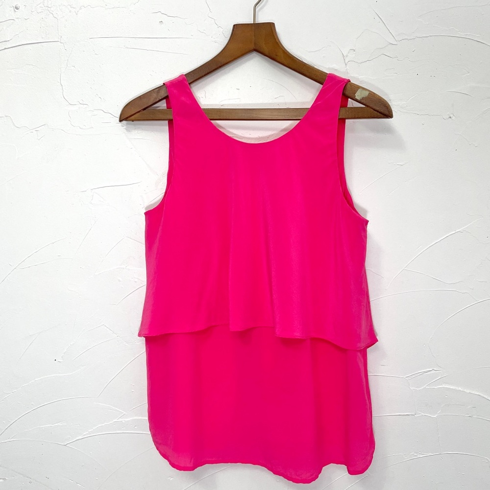 Trina Turk Sleeveless Silk Shirt - Picture 5 of 7